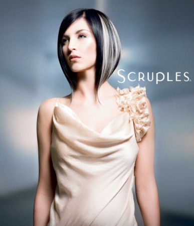 16. Čierno biely účes